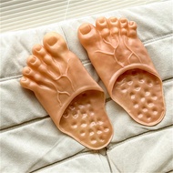 Unisex Funny Slippers, Couples House Slippers, Men's Big Toe Beach Sandals, Unisex Big Foot Monster 