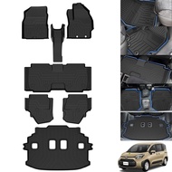 Jiooy Toyota New SIENTA 10 series MXP 7-seat floor mat + second mat + luggage mat 7-piece set SIENTA