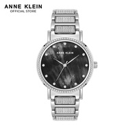 Anne Klein AK4005BMSV0000 Ceramic Watch with Crystal Accented Bezel