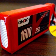 BATERAI LIPO 2S 7.4V 1600MAH 25-50C ONBO POWER - KONEKTOR LIPO DAPAT DIPASANG - TOY CONTROL REMOTE -