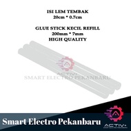 Glue Gun Refill Glue Stick Small 20cm 0.7cm Glue Gun Fill 200mm*7mm 20 CM Clear