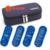 I know Insulin Cooler travel case diabetic medication cooler with 4 ice packs and insulation liner
