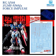 [SNOW FLAME] RG33 RG 1/144 ZGMF-X56S/a FORCE IMPULSE GUNDAM  WATER SLIDE DECAL [FLUORESCENT]