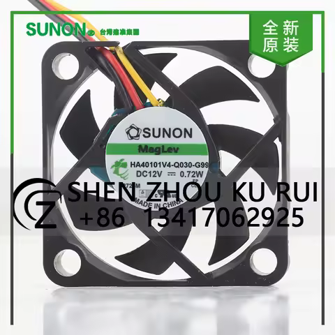 New original Sunon 5V 24V 48V DC 12V 0.72W AC EC 4010 40X40X10MM 4CM ultra-quiet inverter 3-wire HA4