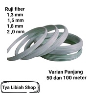 Ruji Jeruj Fiber 1.3mm 1.5mm 1.8mm 2 mm Putih Ruji untuk kandang burung dll