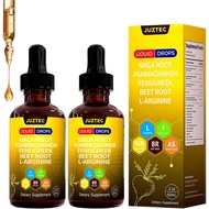 Root Liquid Drops Contains Indian Ginseng and Fenugreek, 4 Ounces (2 Packs)
