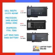 DELL R8D7N 1V1FX 4GVMP PRECISION M3540 3540U 3550 INSPRION 7791 7590 LATITUDE 5520 5400 BATTERY
