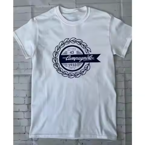Men Tshirt for Campagnolo Vintage Italian Cycling Tour Arrival Mens Clothes Tee Shirt T-Shirts De Fr