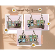 Granny square croptop Handmade Yarn Bra