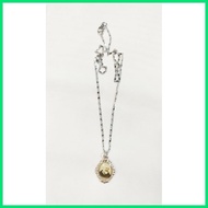 ✟ ♂ ➼ St. Padre Pio Metal Silver Pendant Necklace