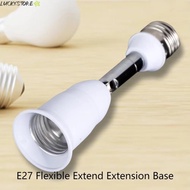 LUCKYSTORE Bulb Socket, Wall Base Holder E27 to E27 LED Lamp Base, Useful Flexible Extension Bulb Ad