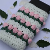 Pink tulip calculator case