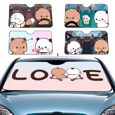 DUDUBUBU Cartoon Cute Car SunShade Windscreen Front Window Visor 70x130cm Sun Visor Solar Protect Pl