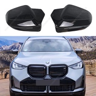 For BMW G45 X3 20 20d 30e 2024+ 2025 2026 2Pcs M Style Gloss Black Car Rear View Mirror Cover Caps T