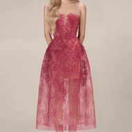 {SUNSHINE Club} Vietnam Niche Designer 2024 Early Spring Perspective Sexy Tulle Nail Sequin Lace Dress