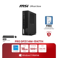 MSI PRO DP21 14M-1047TH  | Intel® Core™ i5 14400 | 16GB DDR5 | 500G M.2 PCle SSD | Windows 11 + Micr