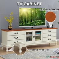 Tv Console Cabinet TV console cabinet Living Room Solid Wood TV Cabinet lrs001.sg