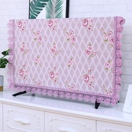 Vỏ Bọc TV Chống Bụi Kiểu Hoa Phong Cách Đồng Quê Đơn Giản Vải Treo Ren Chống Bụi Cho TV 50 Inch 55 I