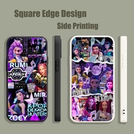 Casing For OPPO A5 A9 A53 A32 A7X Reno 6 5 Z 2020 5G kpop demon hunters rumi zoey mira Purple aesthe