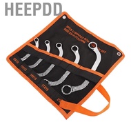 HEEPDD 5Pcs Double End Wrench U Shaped Multifunction 45  Steel Dodecagon Combination C Spanner Auto 
