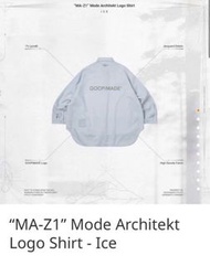 Size 2  Goopimade "MA-Z1" Mode Architekt Logo Shirt - Ice goopi