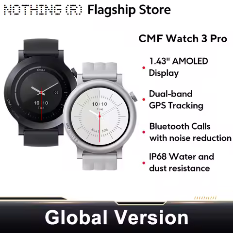 Global Version Nothing CMF Watch 3 Pro 1.43'AMOLED Dual-Band GPS Bluetooth Call Smartwatch 131 Sport