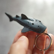 純手工製 迷你 鯨鯊 豆腐鯊 鑰匙圈 whale shark Key holder