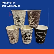 Paper Cup HJI 7 Oz Plain - 8 Oz coffee motif coffee Paper Cup/