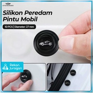 OTOHEROES Silicone Car Door Damper Anti-Shock Impact Sound 10 PCS - HJ-3CM