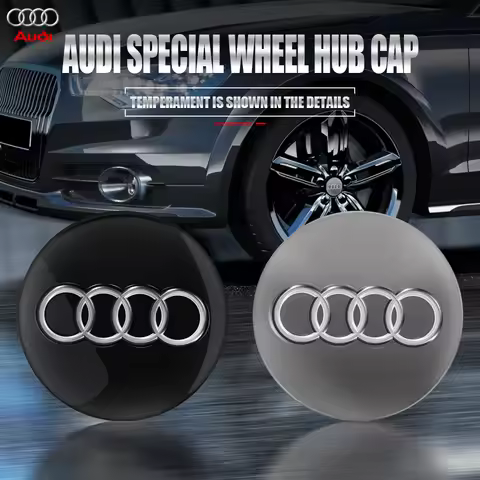 4PCS 59mm Car Wheel Center Covers Hub Cap Replacement For Audi A4 B5 B6 B7 B8 B9 A3 8P 8V A5 A6 C6 C