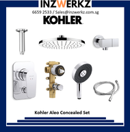 Kohler Aleo Concealed Bath/Shower Mixer-Rainshower-Handshower Bundle Set