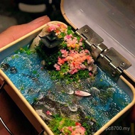 Handmade Coast Landscape Miniature Tin Box Antique Style Ready Stock Random Shipping Desktop Gift De