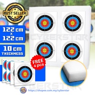 Archery Target Butt Shooting Target Foam Target Board 122cmx122cmx10cm For Tournament use white Pe f