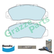 Bendix Metal King Brake Pad Front DB1206 - Honda Accord SV4 NSX Prelude Odyssey