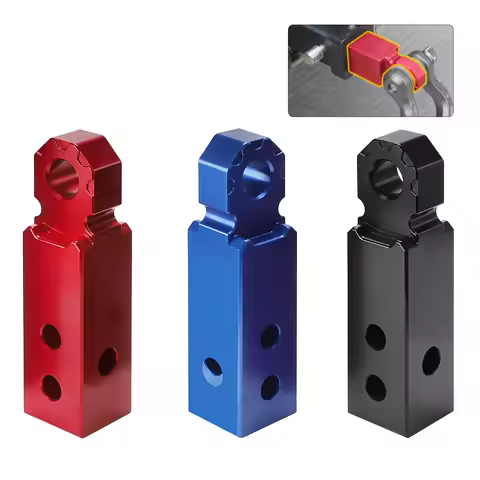 2 inch Hitch receivers Recovery Tow Block For SUV Aluminum Alloy 2" Powder Coat Recovery Shackle Blo