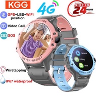 Kids 4G GPS LBS WIFI SOS Video Call Remote Monitor IP67 Waterproof Smartwatch Children Smart Phone W
