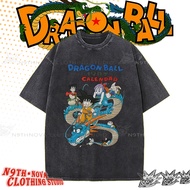 N9THNOVA Dragon Ball] Anime Washed Pure T-shirt, Unisex, Hip-hop Style