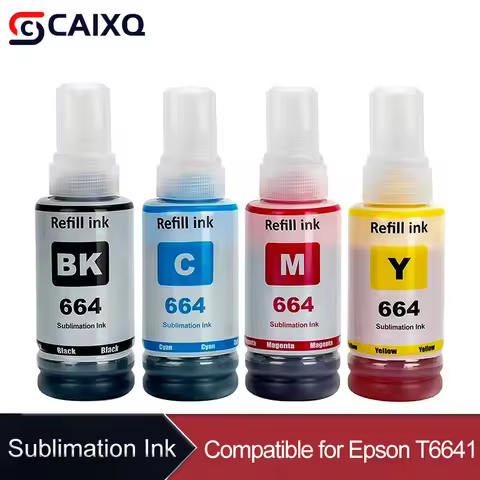 T6641 Sublimation Compatible Premium Color Refill DGT Ink T664 For Epson L300 L1300 ET-2500 ET-2600 