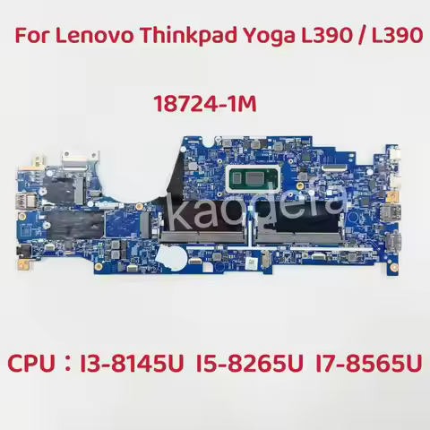 18724-1M Motherboard For Lenovo ThinkPad Yoga L390 /L390 Laptop Motherboard CPU I3-8145U I5-8265U I7