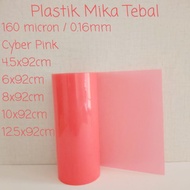 Thick Mica Plastic Tart Edge Cake/ Oysterizu/ - Cyber Pink Color