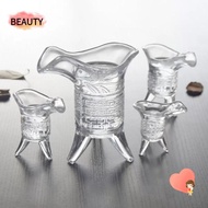 BEAUTY Crystal Glass Cup, Chinese Wine Tripod Base Chinese Emperor Cup, Retro Ancient Baijiu Cup
