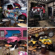 Custom Wallpaper 3D Off-road Car Wallpaper Industrial Style Bar Internet Cafe Background Wall Decora