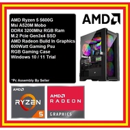 Gaming PC Desktop AMD Ryzen 5 5600G/8GB/16GB/256GB SSD/512GB SSD/Vega Graphics/600W