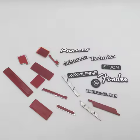 100pcs for Fender FOCAL Dynaudio pioneer car Hi-Fi Speaker audio Speaker Badge stereo Emblem sticker