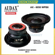 SPEAKER WOOFER 6inch AUDAX AX6050 WPB8 AX 6050 6in ORIGINALAUDAX INDONESIA 200 Watt
