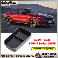 🇲🇾 24~26 BMW 5 Series G60 Armrest Storage Box Tray Suitable for BMW i5 G60 Armrest Console Tray Car
