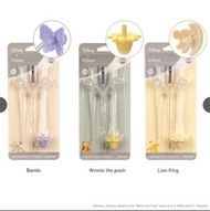 現貨💕澳洲 B.Box 防漏吸管學飲杯替換吸管 X 2 清潔刷 X 1  (獅子王，小熊维尼，小鹿斑比)