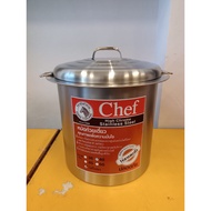 Zebra Chef Noodle Pot 40cm High Pot Stainless Stock Pot