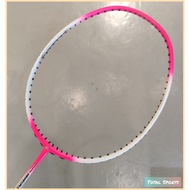 READY STOCK Apacs Nano Fusion Speed 722 Badminton Racket Free String (6U G2) Pink White