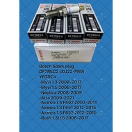 BOSCH DF7REC2 SPARK PLUG (SET 4pcs)MYVI 2008~,NAUTICA,ALZA,AVANZA 1.5,RUSH. YR7DC+ XU22-PR9